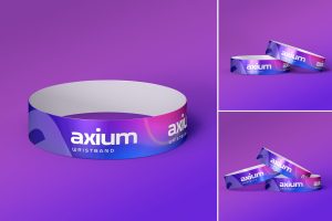 Event Wristbands Branding Mockup Set