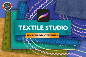 Fabric and stitches Procreate brushes
