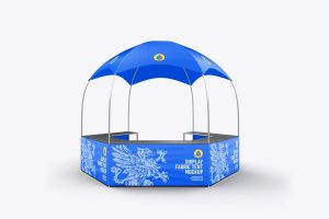 Fabric Display Tent Mockup