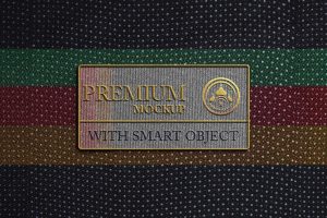 Fabric Mockup – Embroidered Badges