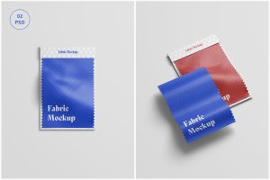 Fabric Swatches Mockup