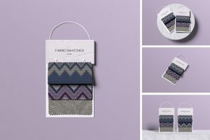 Fabric Swatches Mockup