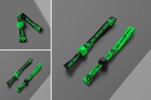 Fabric Wristband Mockup