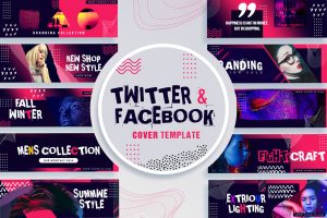 Facebook & Twitter Cover Templates