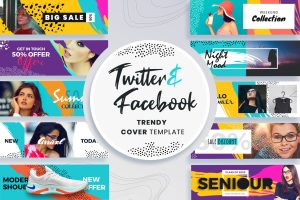 Facebook & Twitter Cover Templates
