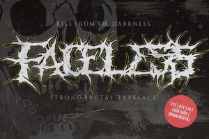 Faceless – Black Metal Typeface