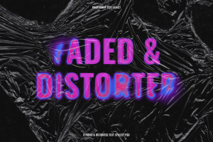 Faded & Distorted Text Effect
