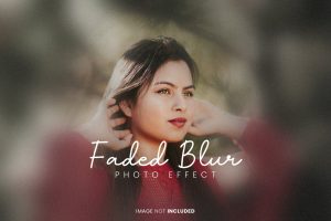 Faded glass blur photo effect