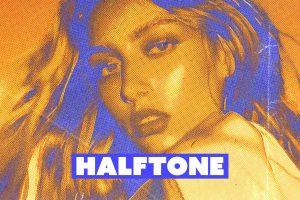Faded Halftone Photo Effect