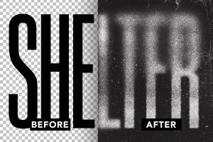 Faded Spray Text Effect
