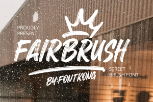 Fairbrush – Street Brush Font