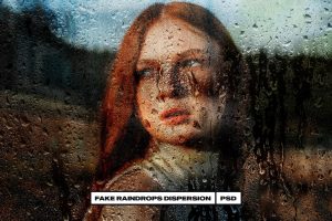 Fake Raindrops Dispersion Photo Effect