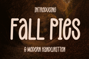 Fall Pies – Modern Handwritten Font
