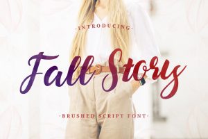 Fall Story – Casual Brush Font