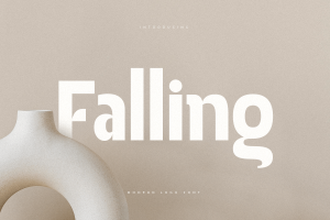 Falling – Modern Logo Font