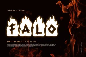 Falo – Flaming Decorative Font