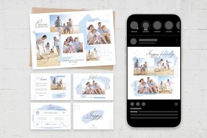 Family Photo Card Collage Flyer