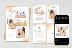 Family Photo Card Collage Flyer
