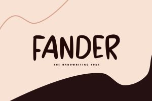 Fander – The Handwriting Font