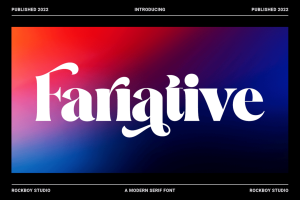 Fariative – Logo Font