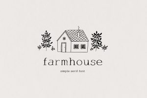 Farmhouse rustic font