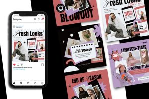 Fashion Collage Instagram Post Template
