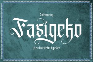 Fasigeko – Blackletter Font