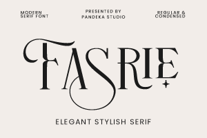 Fasrie – Luxury Modern Logo Font