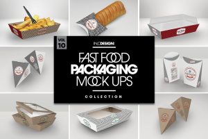 Fast Food Boxes Vol.10: Take Out Packaging Mockups