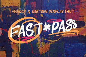 Fast Pass Casual Marker Font