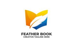 Feather Book Library Logo