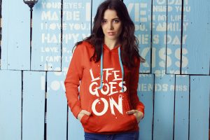 Female Hoodie Mockup