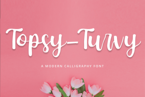 Feminine Curvy Script Font