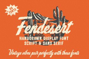 Fendesert – Vintage Stamp Font