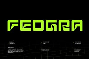 Feogra – Futuristic Font