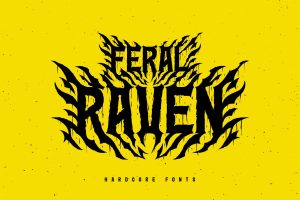 Feral Raven – Hardcore Font