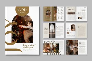 Festive Church Magazine Template