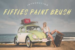 Fifties Paint Brush Font