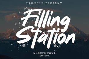Filling station | Marker Font
