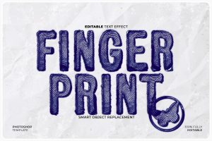 Fingerprint Stamp Text & Logo Effect