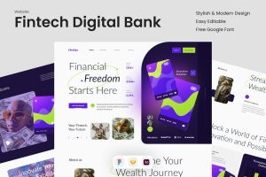 FinVise – Fintech digital bank website