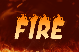 Fire Ball – Hot Fire Display Font