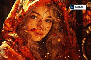 Fire Burning Photo Effect