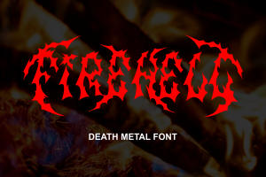 Fire Hell – death metal font