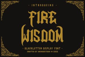 Fire Wisdom – Blackletter Display Font