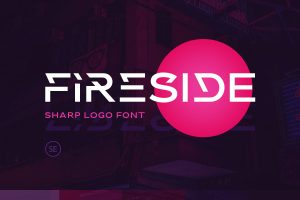 Fireside – Sharp Logo Font