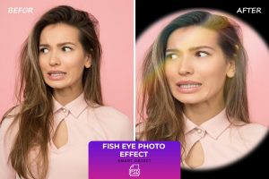 Fish eye photo effect