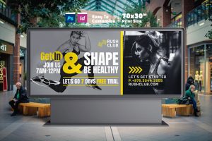 Fitness Billboard Templates