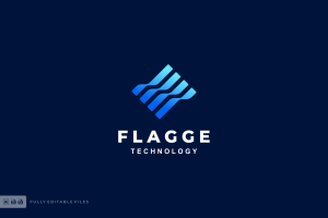 Flag Gradient Logo