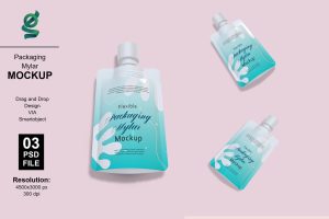 Flexible Packaging Mylar Mockups